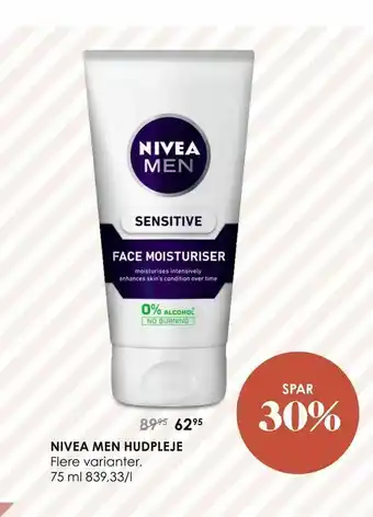Matas Nivea men hudpleje tilbud