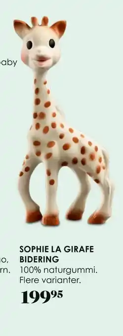 Sophie la girafe bidering