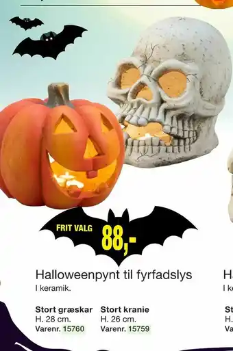 Harald Nyborg Halloweenpynt til fyrfadslys tilbud