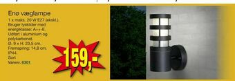 Harald Nyborg Enø væglampe tilbud