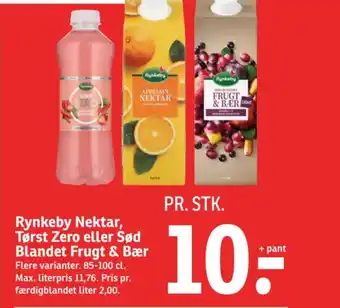 SPAR Rynkeby Nektar, Tørst Zero eller Sød Blandet Frugt & Bær tilbud