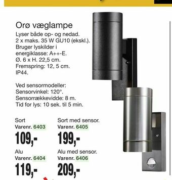 Harald Nyborg Orø væglampe tilbud