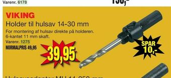 Harald Nyborg Holder til hulsav 14-30 mm tilbud