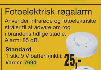 Harald Nyborg Fotoelektrisk røgalarm tilbud
