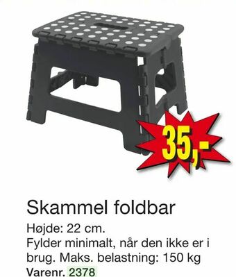 Harald Nyborg Skammel foldbar tilbud