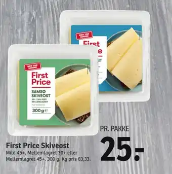 SPAR First Price Skiveost tilbud