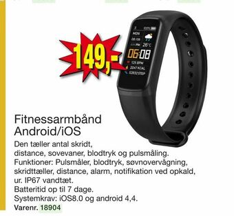 Fitnessarmbånd Android/iOS