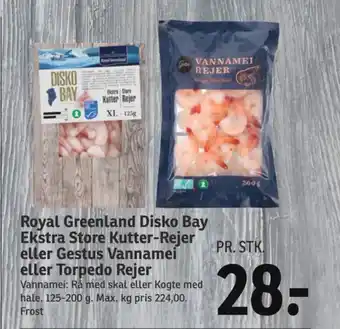 SPAR Royal Greenland Disko Bay Ekstra Store Kutter-Rejer tilbud