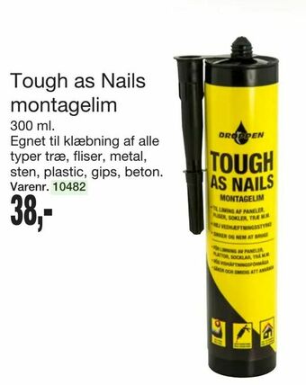 Harald Nyborg Tough as Nails montagelim tilbud