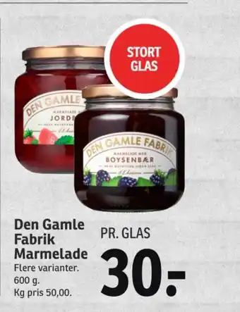 SPAR Den Gamle Fabrik Marmelade tilbud