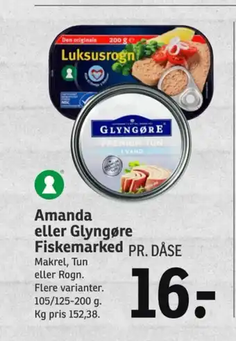 SPAR Amanda eller Glyngøre Fiskemarked tilbud