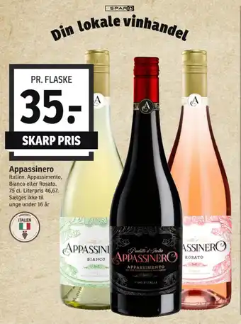SPAR Appassinero tilbud