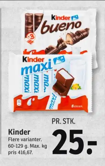 SPAR Kinder tilbud