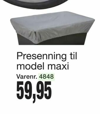 Harald Nyborg Presenning til model maxi tilbud