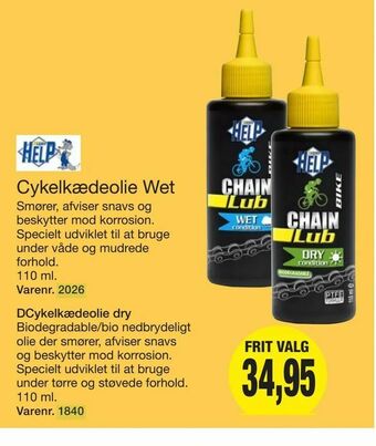 Harald Nyborg DCykelkædeolie dry tilbud