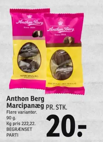 SPAR Anthon Berg Marcipanæg tilbud