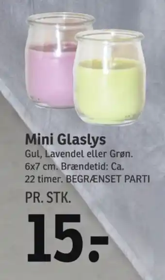 Mini Glaslys