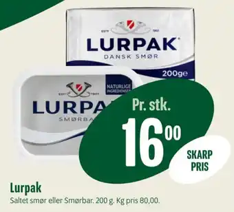 Min Købmand Lurpak tilbud