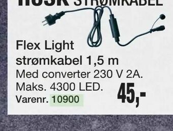 Harald Nyborg Flex Light strømkabel 1,5 m tilbud