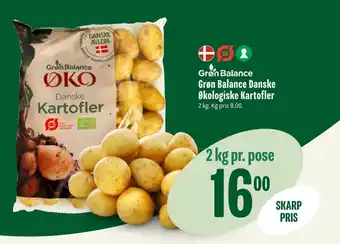 Min Købmand Grøn Balance Grøn Balance Danske Økologiske Kartofler tilbud