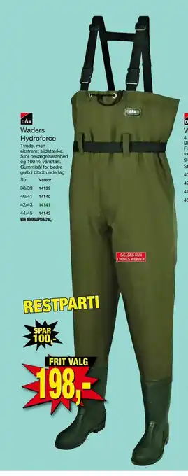 Harald Nyborg Waders Hydroforce tilbud