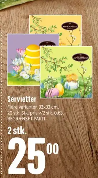 Min Købmand Servietter tilbud