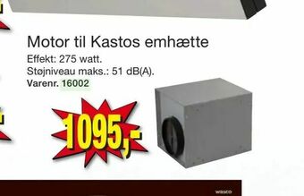 Harald Nyborg Motor til Kastos emhætte tilbud