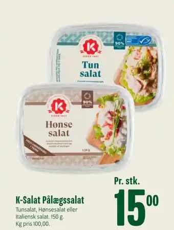 Min Købmand K-Salat Pålægssalat tilbud