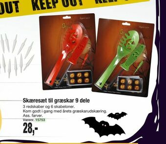 Harald Nyborg Skæresæt til græskar 9 dele tilbud