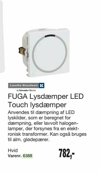Harald Nyborg FUGA Lysdæmper LED Touch lysdæmper tilbud