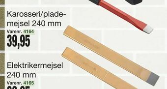 Harald Nyborg Karosseri/plade mejsel 240 mm tilbud