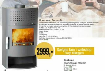 Harald Nyborg Brændeovn Borneo Eco tilbud