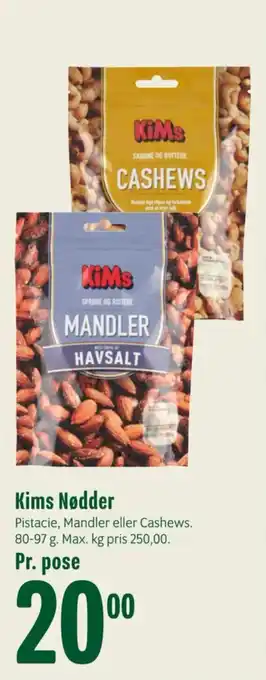 Min Købmand Kims Nødder tilbud