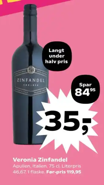 Kvickly Veronia Zinfandel tilbud
