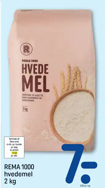 REMA 1000 REMA 1000 hvedemel 2 kg tilbud