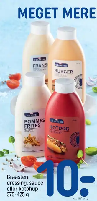 REMA 1000 Graasten dressing, sauce eller ketchup 375-425 g tilbud