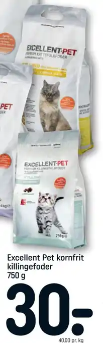 REMA 1000 Excellent Pet kornfrit killingefoder 750 g tilbud