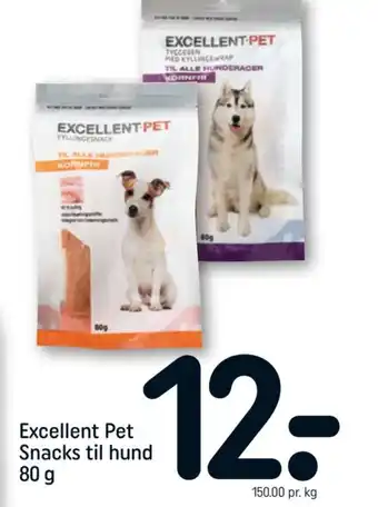 REMA 1000 Excellent Pet Snacks til hund 80 g tilbud