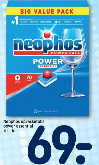 Neophos opvasketabs power essential 70 stk.
