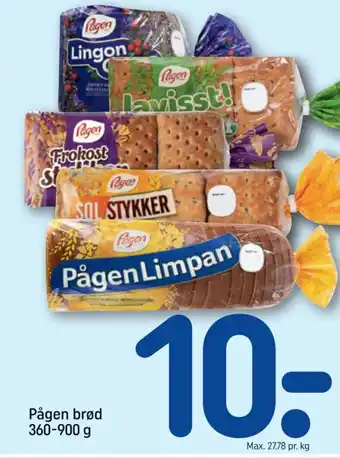 REMA 1000 Pågen brød 360-900 g tilbud