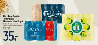 Føtex Carlsberg Nordic, Tuborg Nul, Heineken eller Royal tilbud