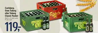 Føtex Carlsberg, Grøn Tuborg eller Tuborg Classic flasker tilbud