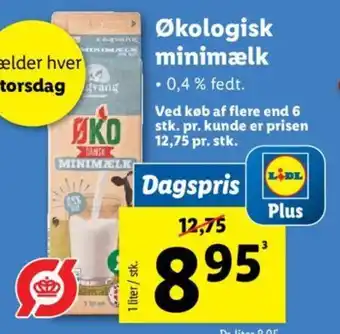 Lidl Økologisk minimælk tilbud