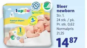 Lidl Bleer newborn Str. 1. tilbud