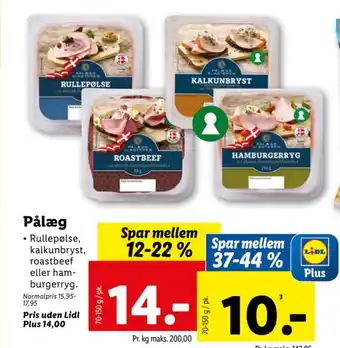 Lidl Pålæg tilbud