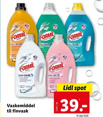 Lidl Vaskemiddel til finvask tilbud