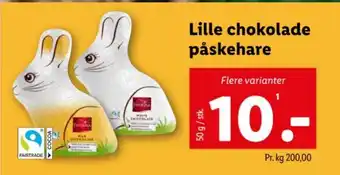 Lidl Lille chokolade påskehare tilbud
