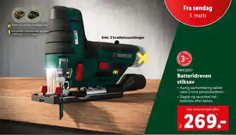 Lidl Batteridreven stiksav tilbud
