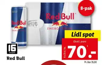 Lidl Red Bull tilbud