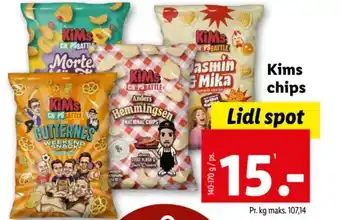 Lidl Kims chips tilbud
